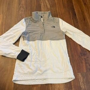 The North Face TNF Mountain Snap Sweatshirt Pullover - Women's Small Quilted EUC